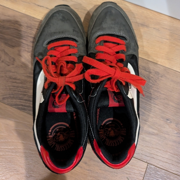 Diesel Black and Red Sneakers - Picture 3 of 7